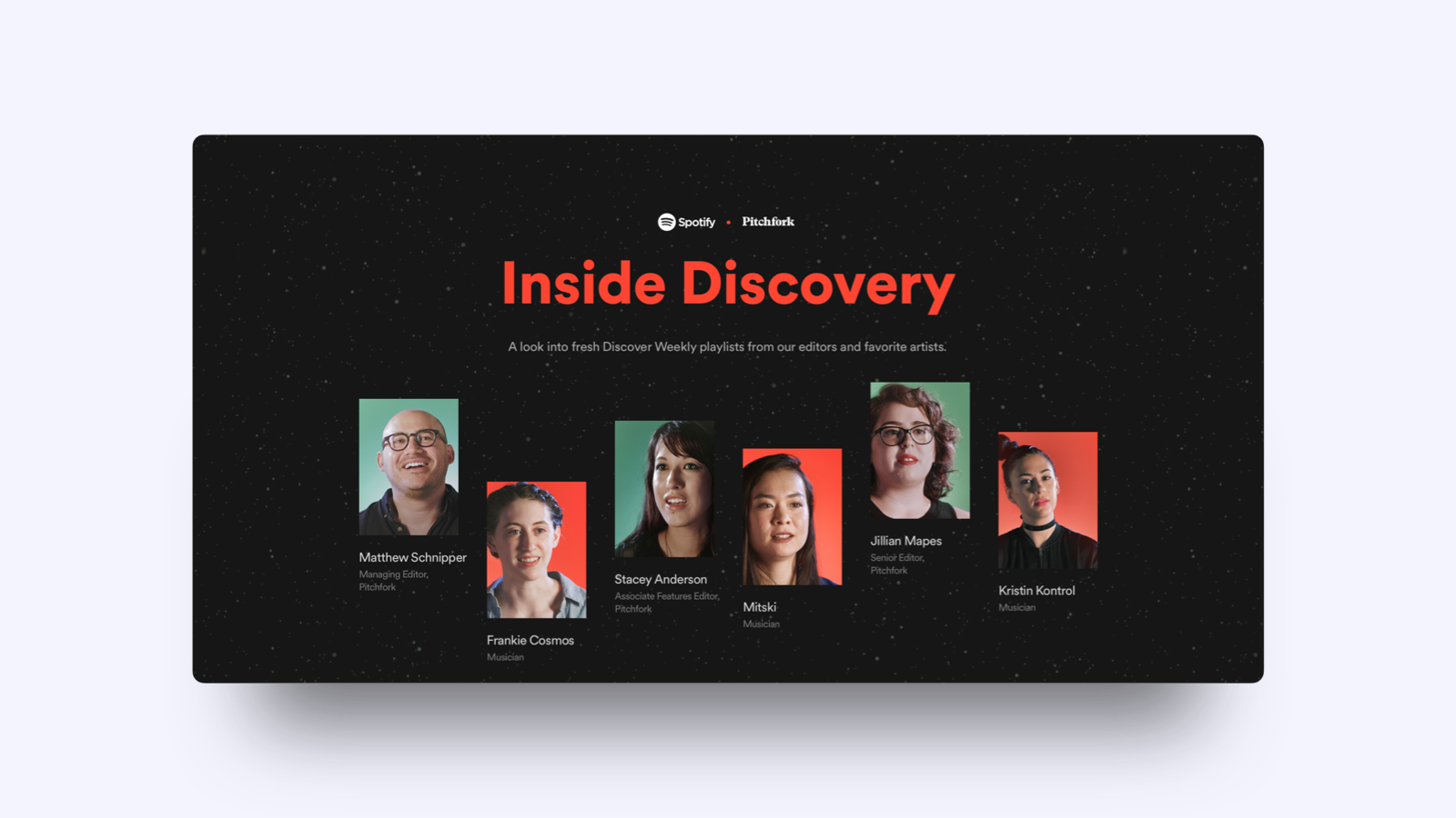 This website demonstrates a high contrast by combining a black background with bold colors.