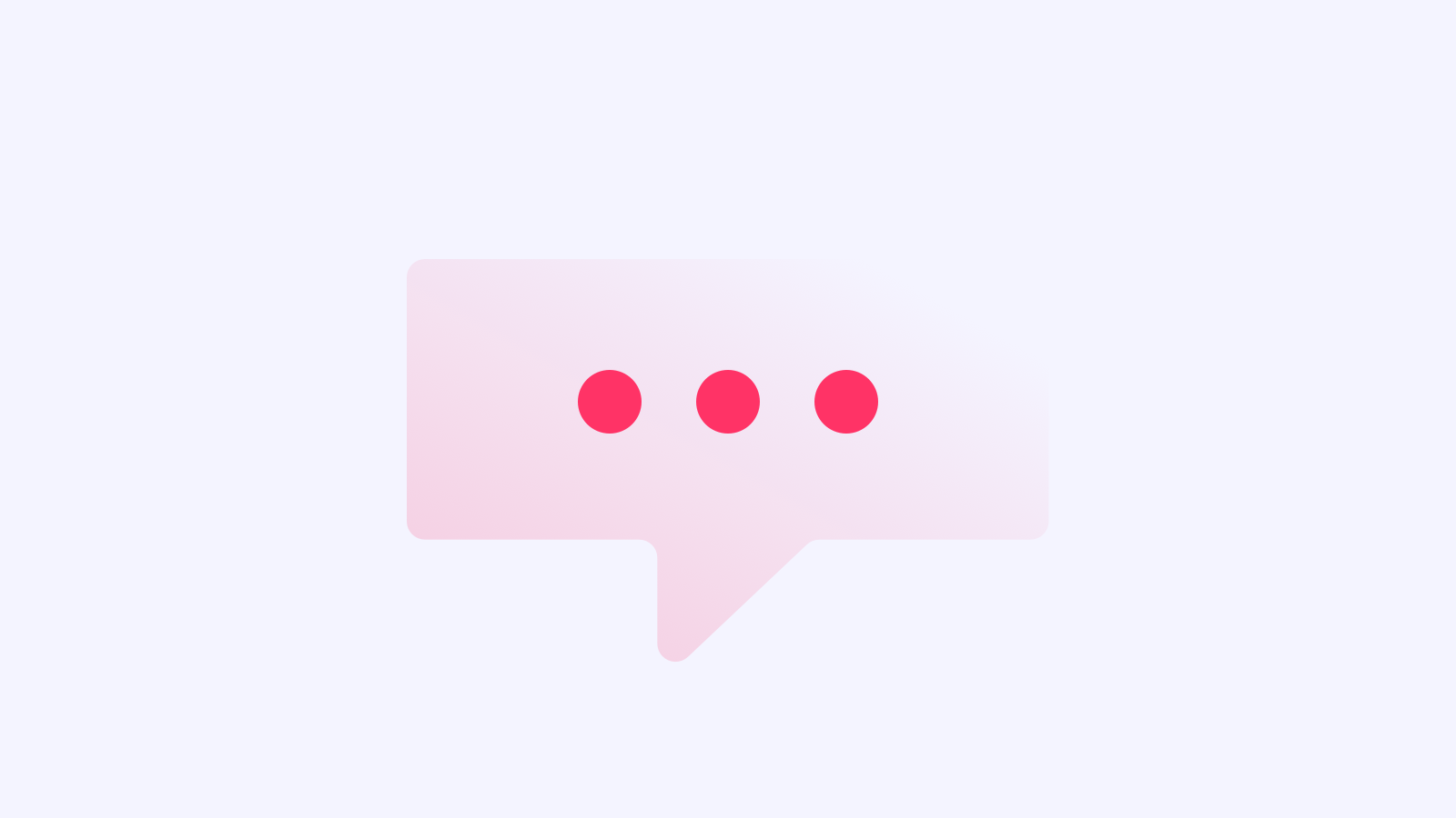 An illustration of a speech bubble.