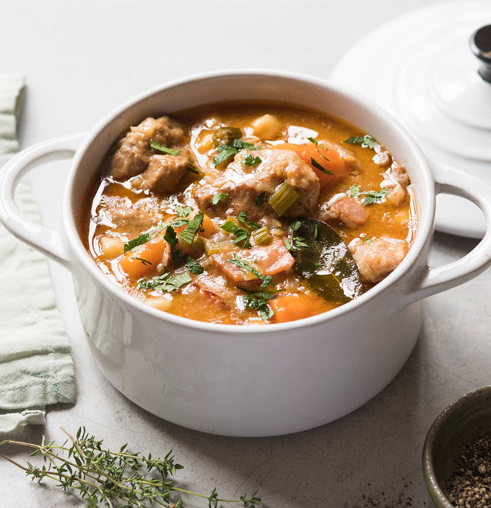 Herby Pork Casserole NZ Pork