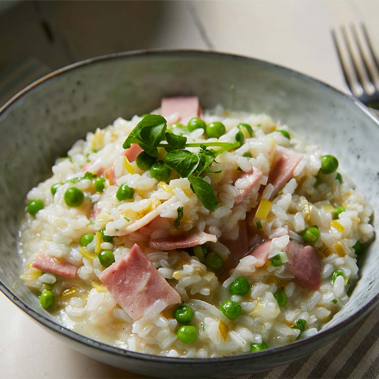 Ham, Pea and Pecorino Risotto | NZ Pork