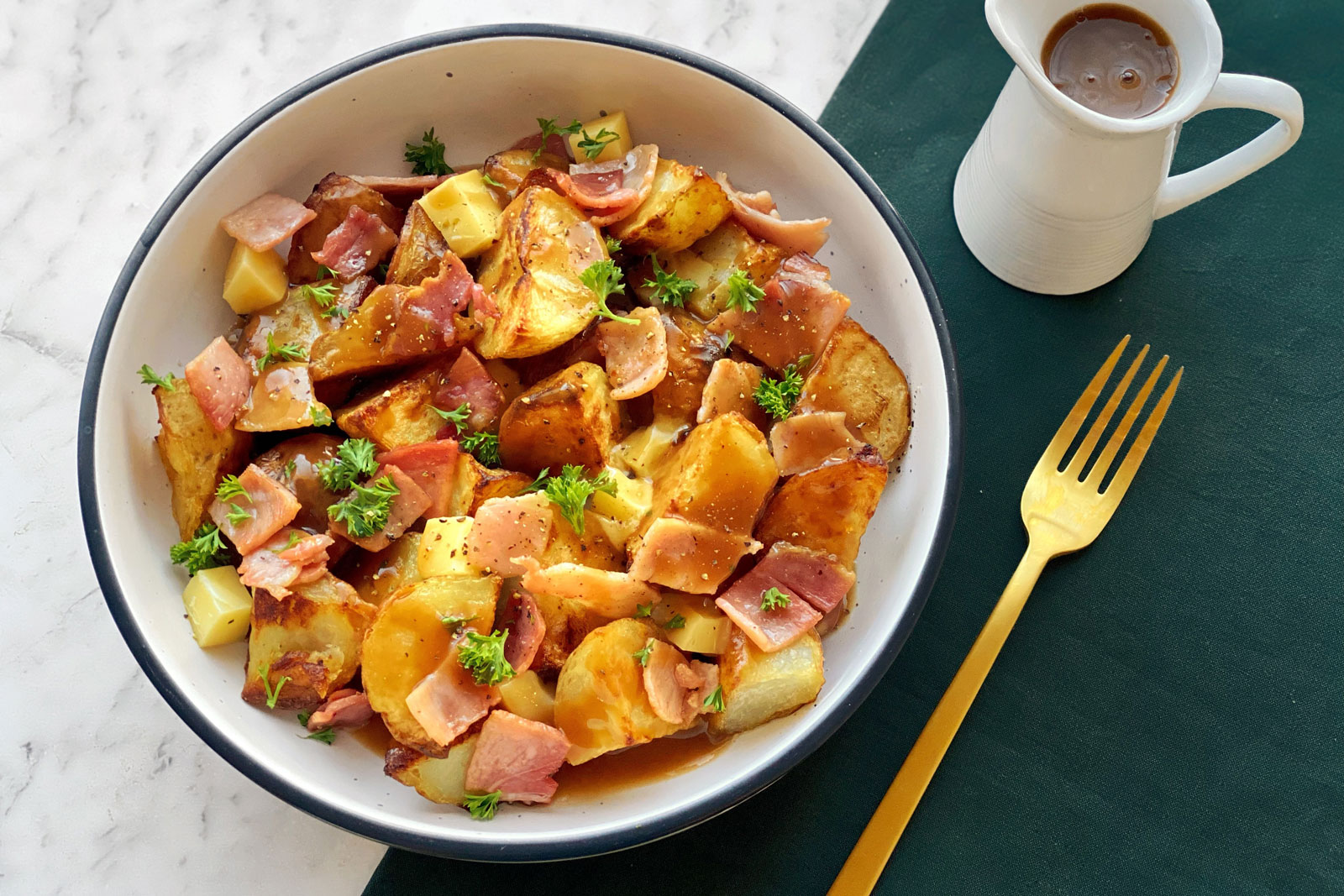 Loaded Roast Potatoes NZ Pork