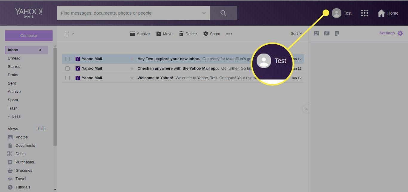 finding connected account from yahoo