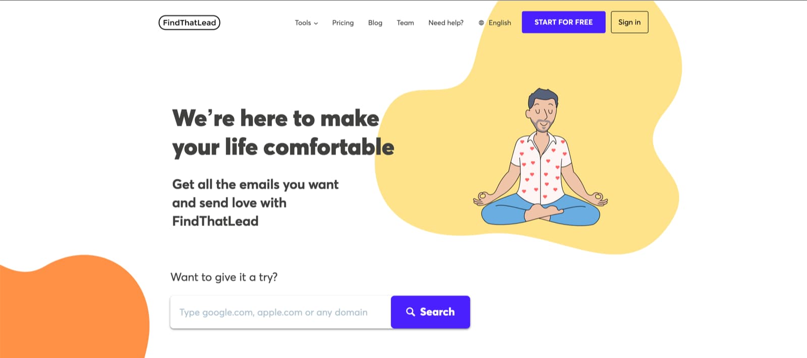find that lead email l