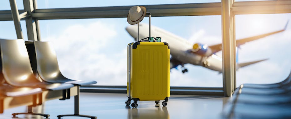 Lone Yellow Suitcase