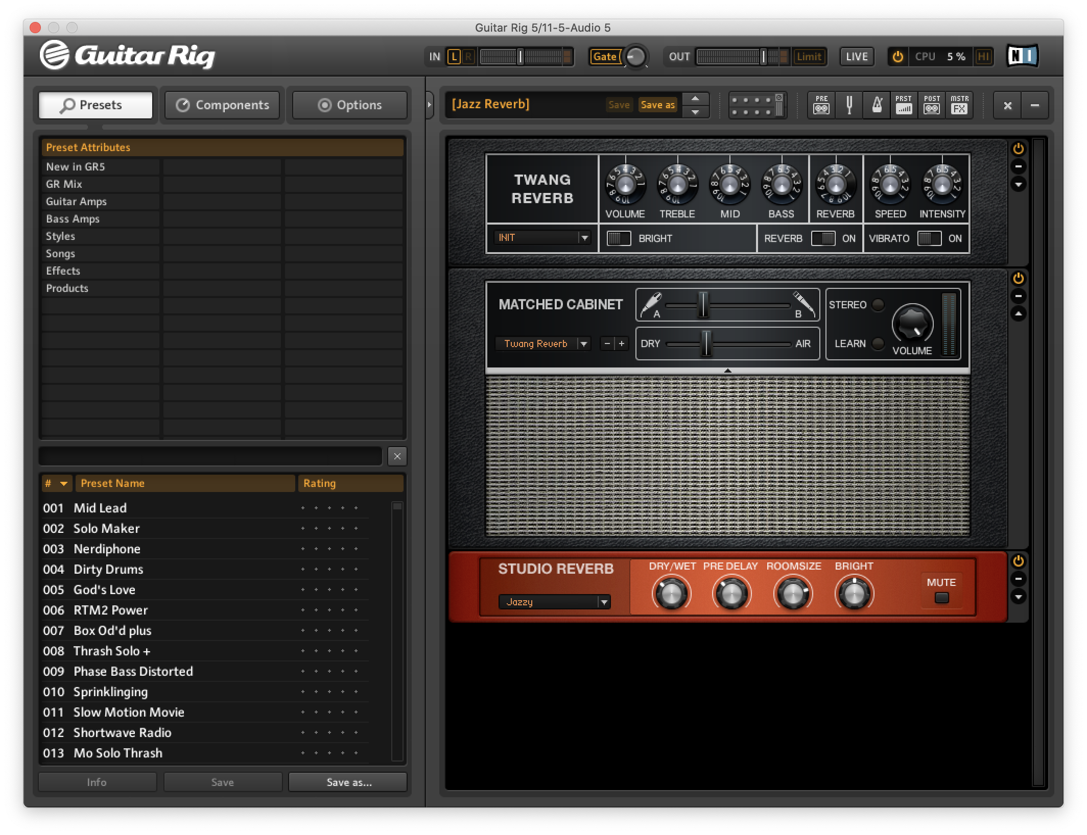 guitar sound crumb