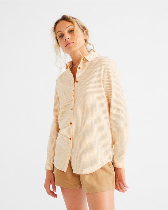 Thinking MU — Seersucker mapple blouse