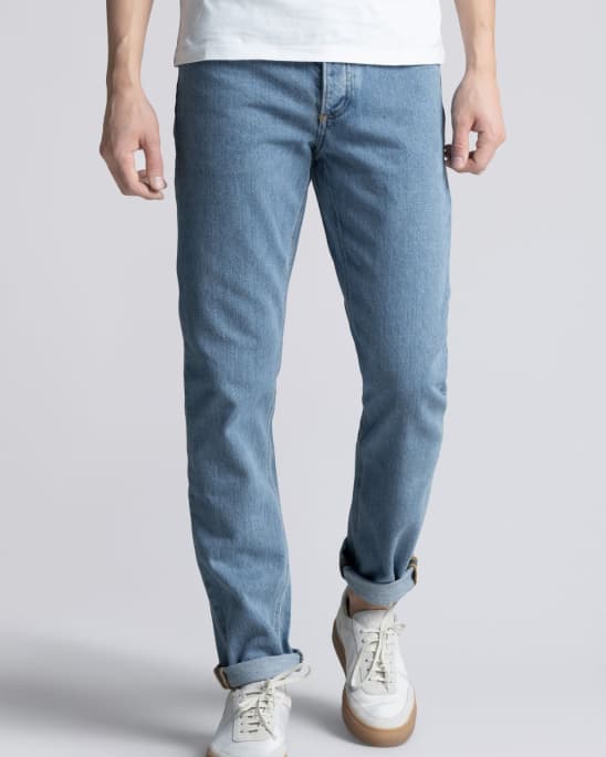 Asket — Washed denim jeans