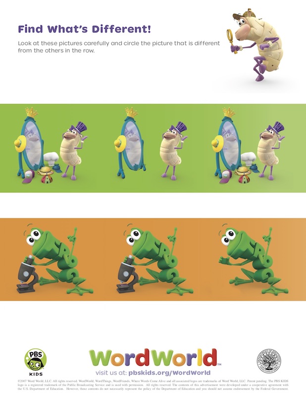 wordworld printable activities