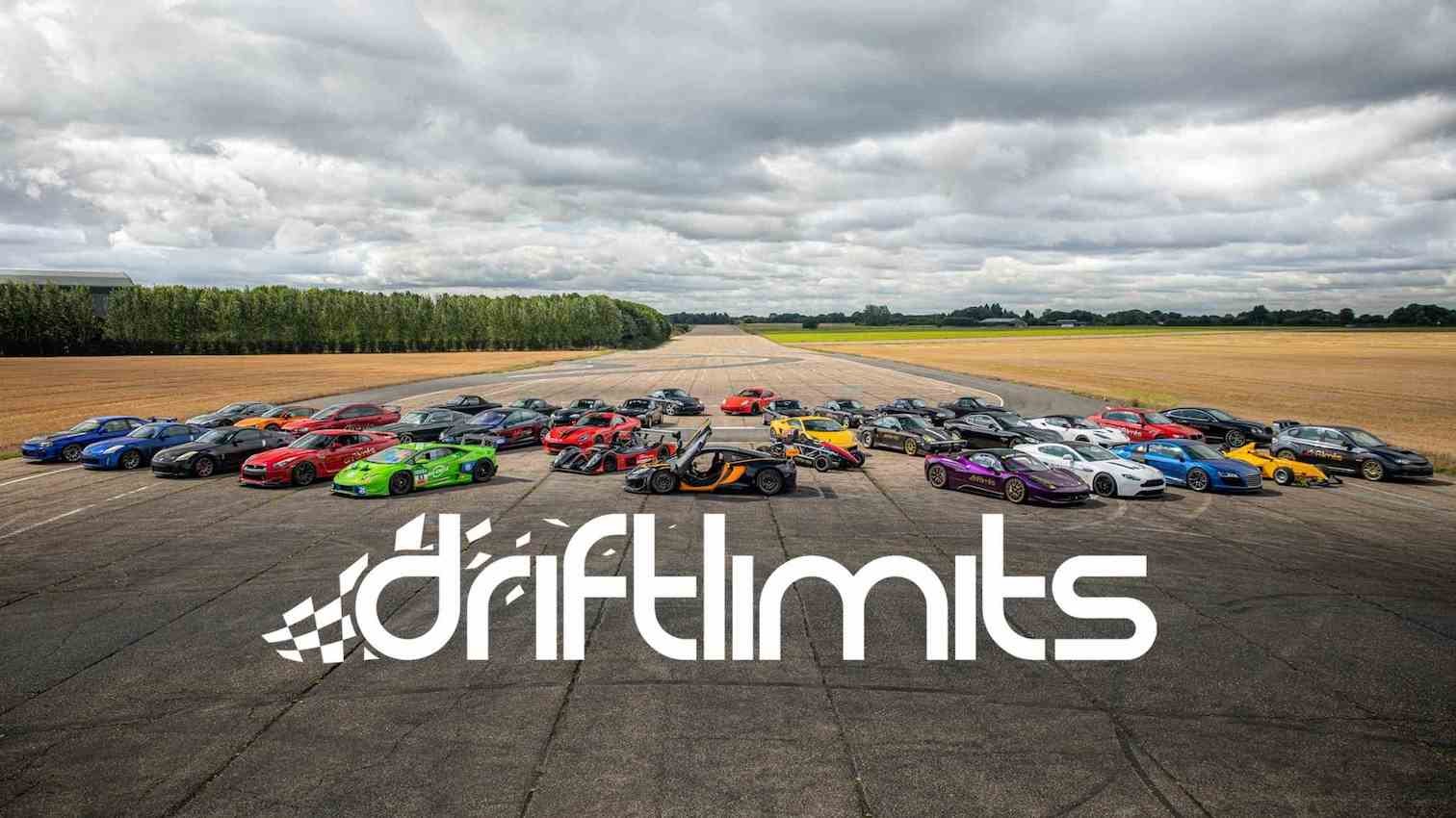 A fleet of cars on a race course