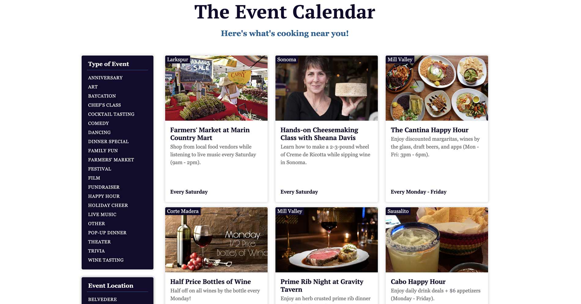 Events Calendar