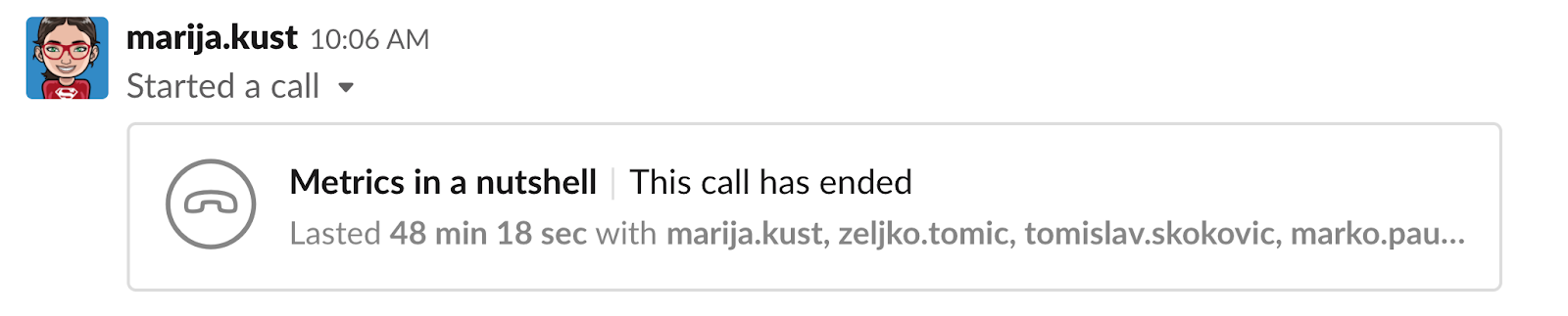 Starting a knowledge-transfer session on Slack