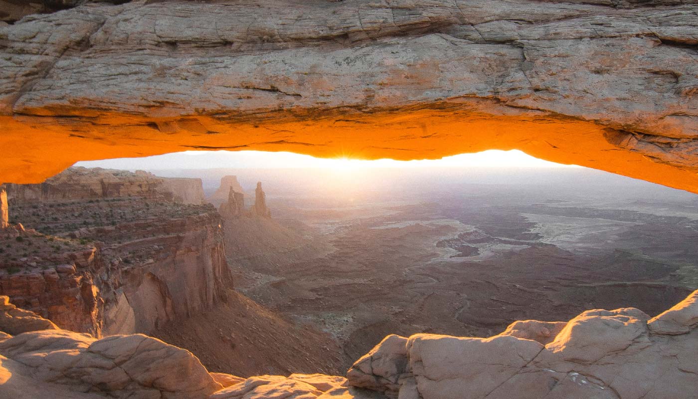 Sunrise at Mesa Arch in Canyonlands National Park
