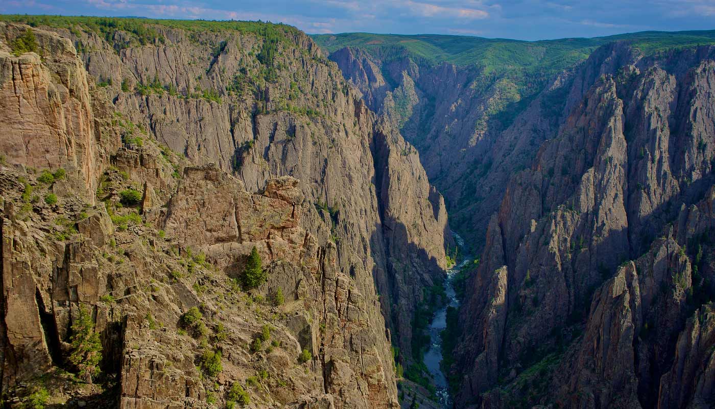 View from the rim of Black Canyon of the Gunnison