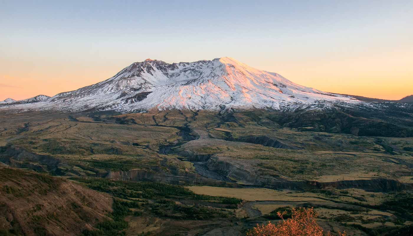 Mount St. Helens sunset
