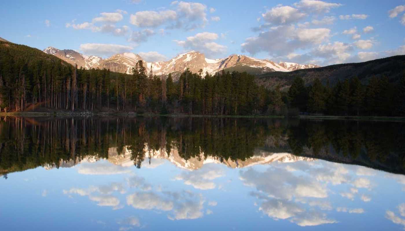 Sprague Lake in Rocky Mountain National Park.