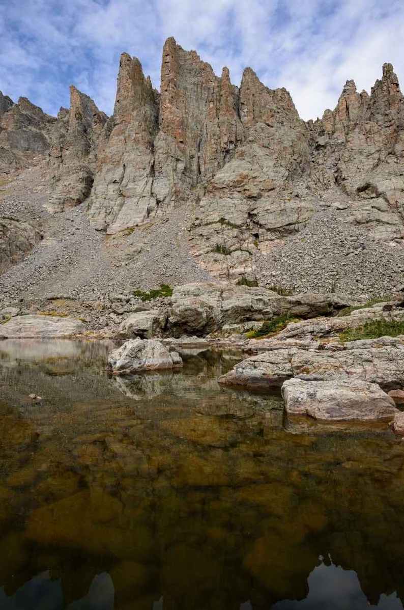 Sky Pond in Rocky Mountain National Park.