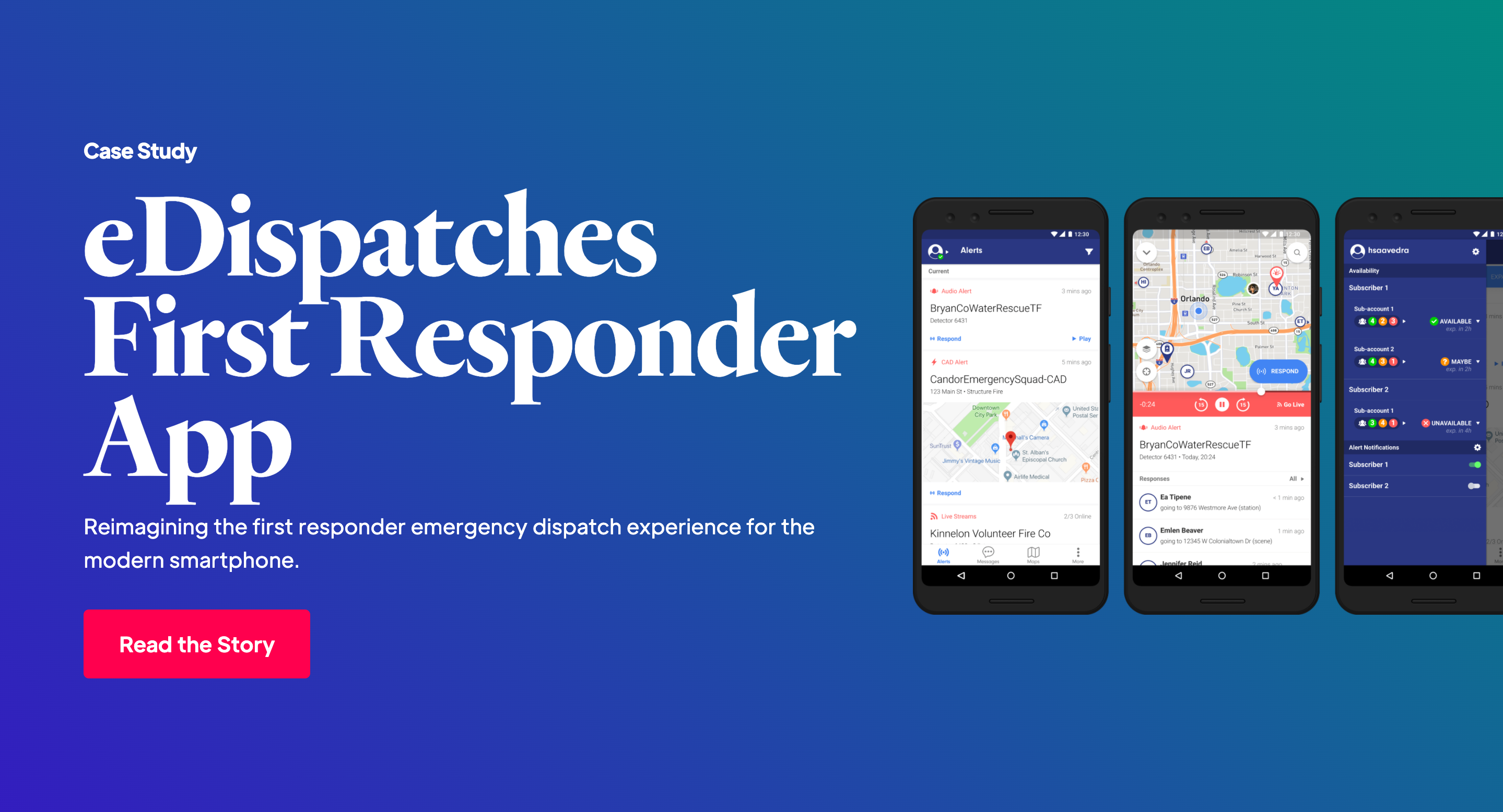 Camber Creative Case Study eDispatches First Responder App