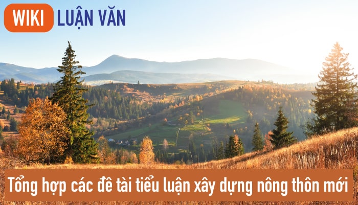 Tổng hợp các đề tài tiểu luận xây dựng nông thôn mới