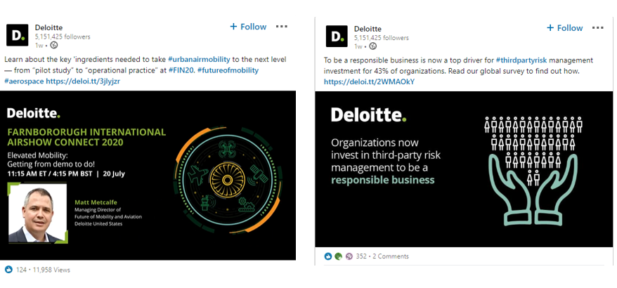 Deloitte demonstrates expertise on social with webinars and surveys