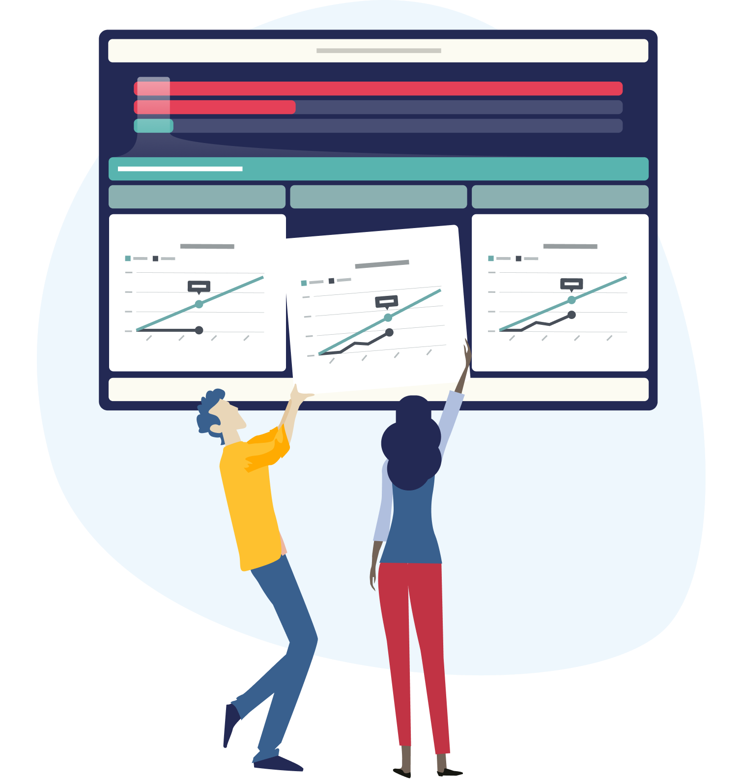 illustration of bold goals