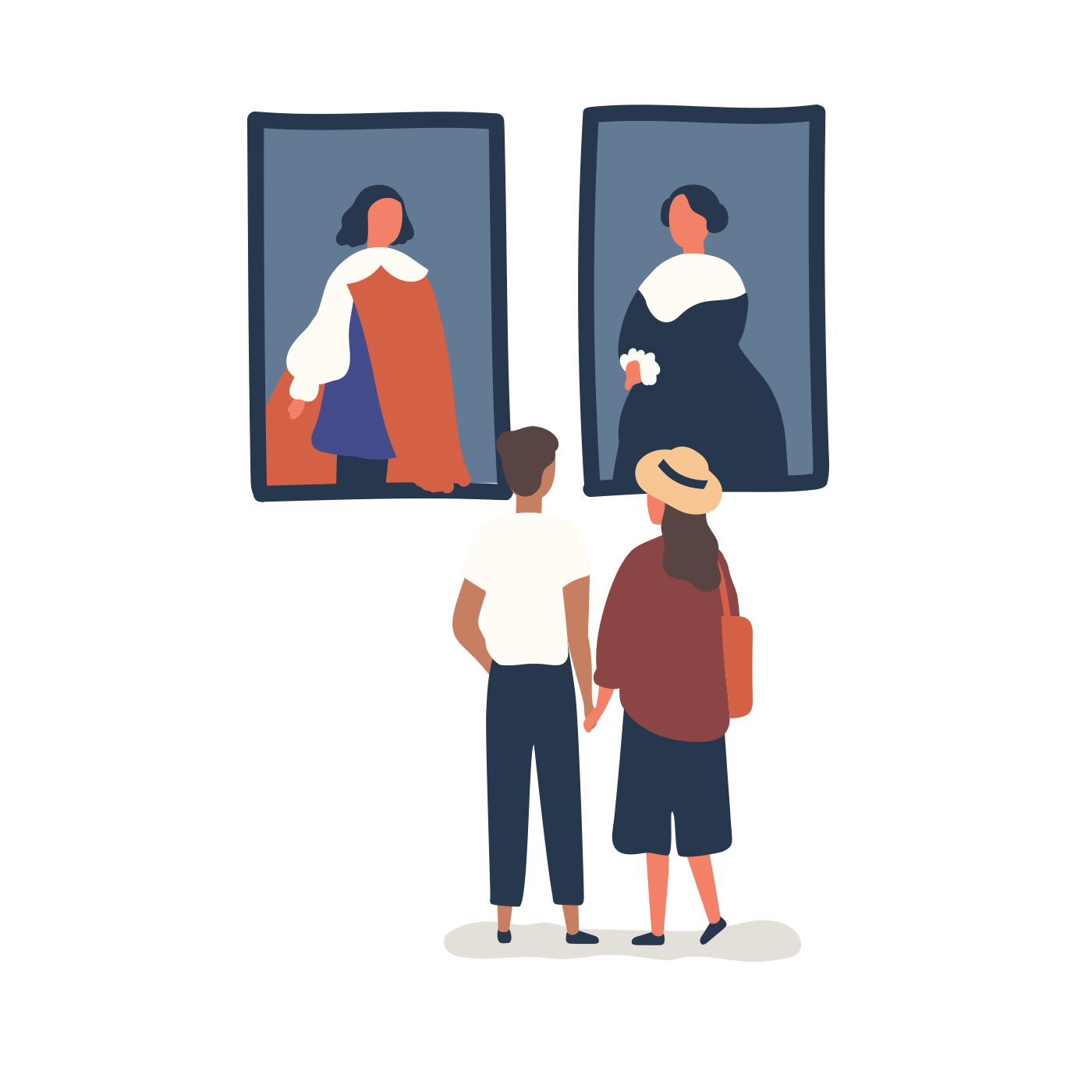 art gallery illustration