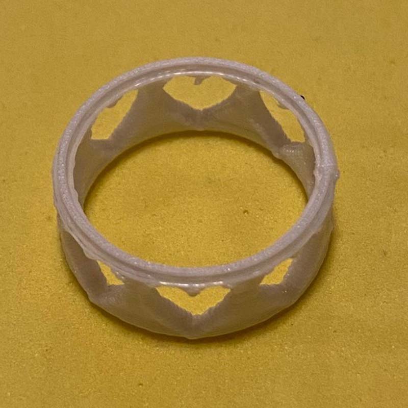 3D Printing Heart Ring
