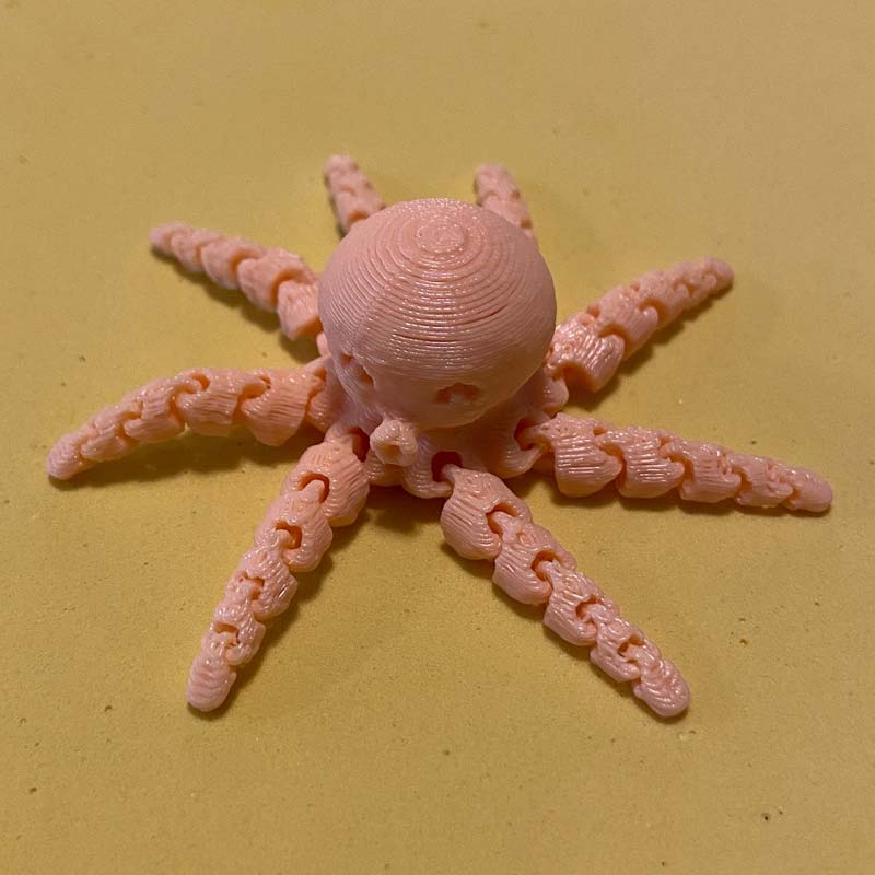 3D Printed Flexible Octopus