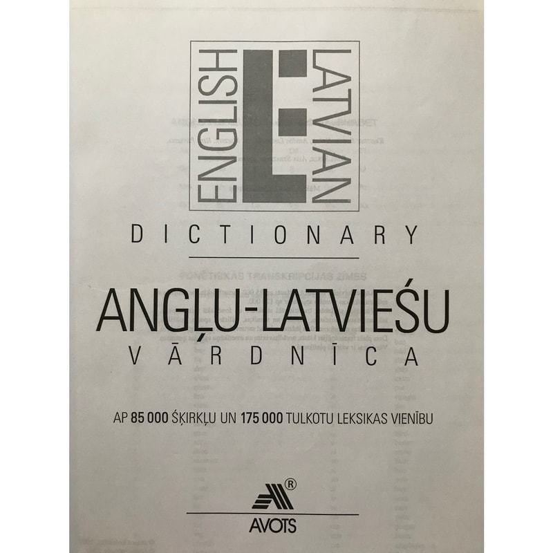 Angļulatviešu vārdnīca / EnglishLatvian dictionary