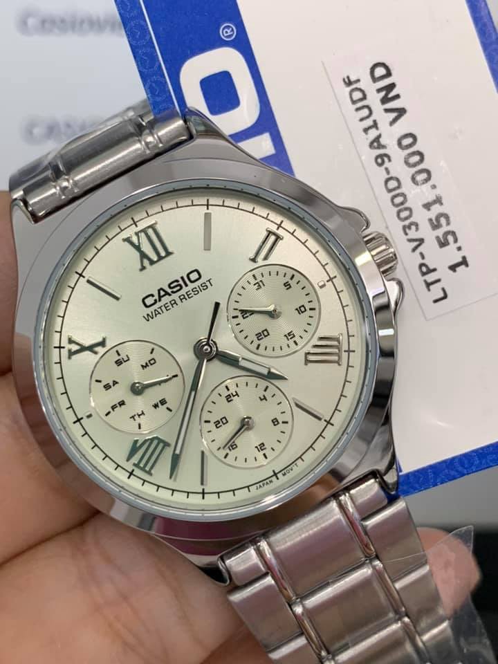 Đồng hồ Casio nữ dây kim loại LTP-V300D-9A1UDF