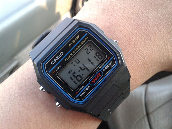 F-91W là chiếc đồng hồ điện tử Casio nổi danh nhất từ trước đến nay