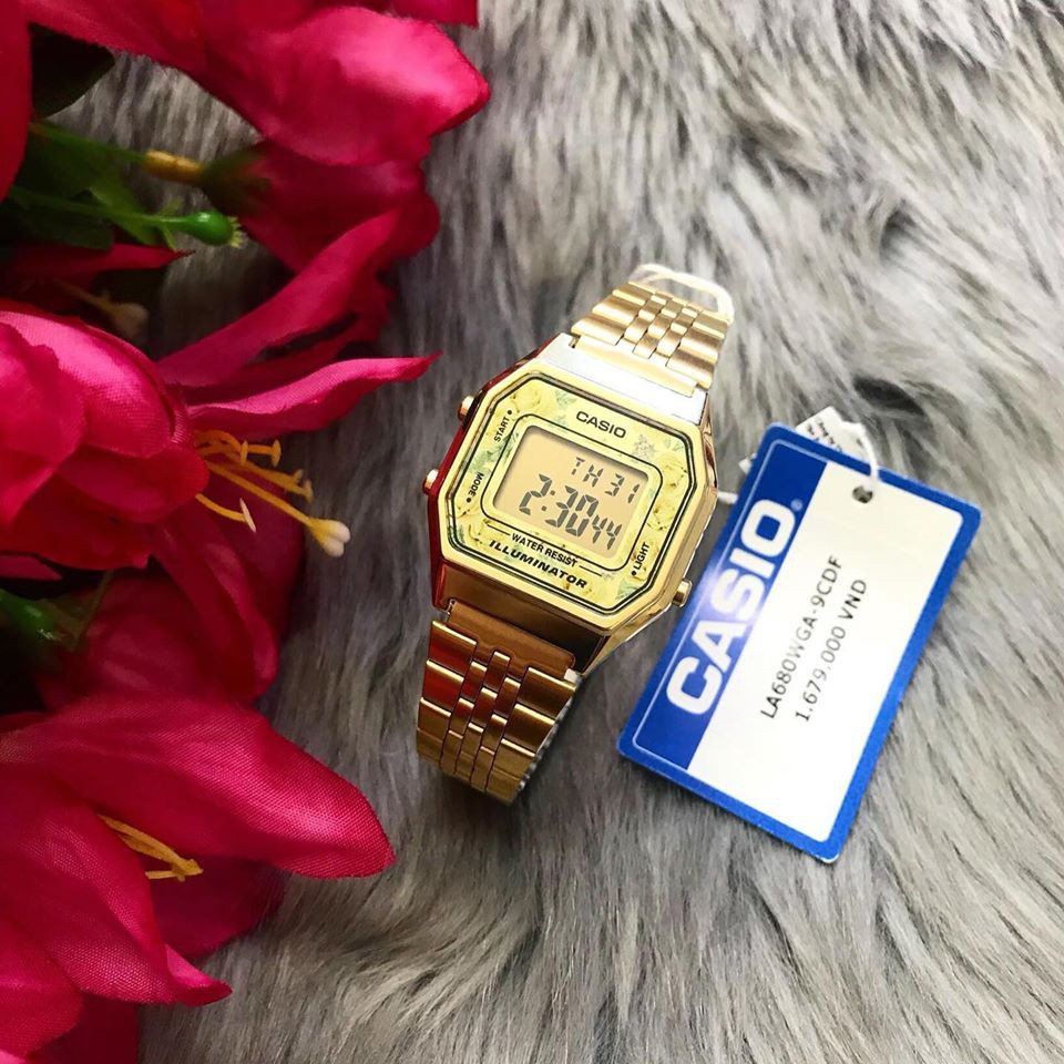 Casio LA680WGA-9CDF chính xác là sự lựa chọn tuyệt vời cho cô nàng thanh lịch