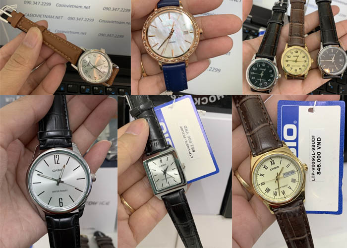 Đồng hồ nữ dây da Casio được phát triển với nhiều phong cách
