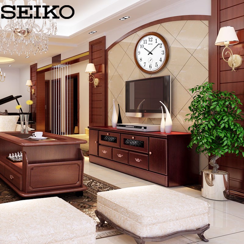 Đồng hồ treo tường bằng gỗ SEIKO QXA155B