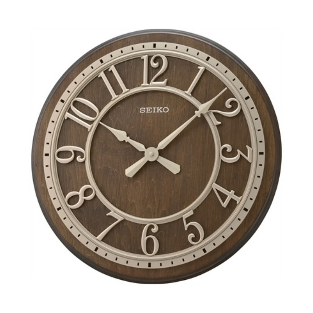 Đồng hồ treo tường bằng gỗ SEIKO QXA742B