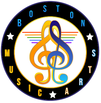 Boston School of Music Arts - Logo describes music gives you wings.