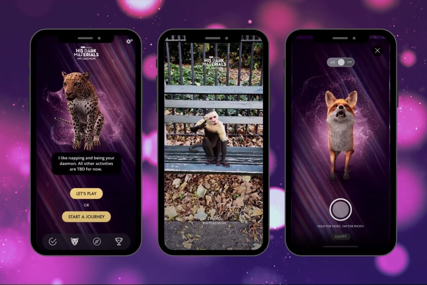 three smartphones