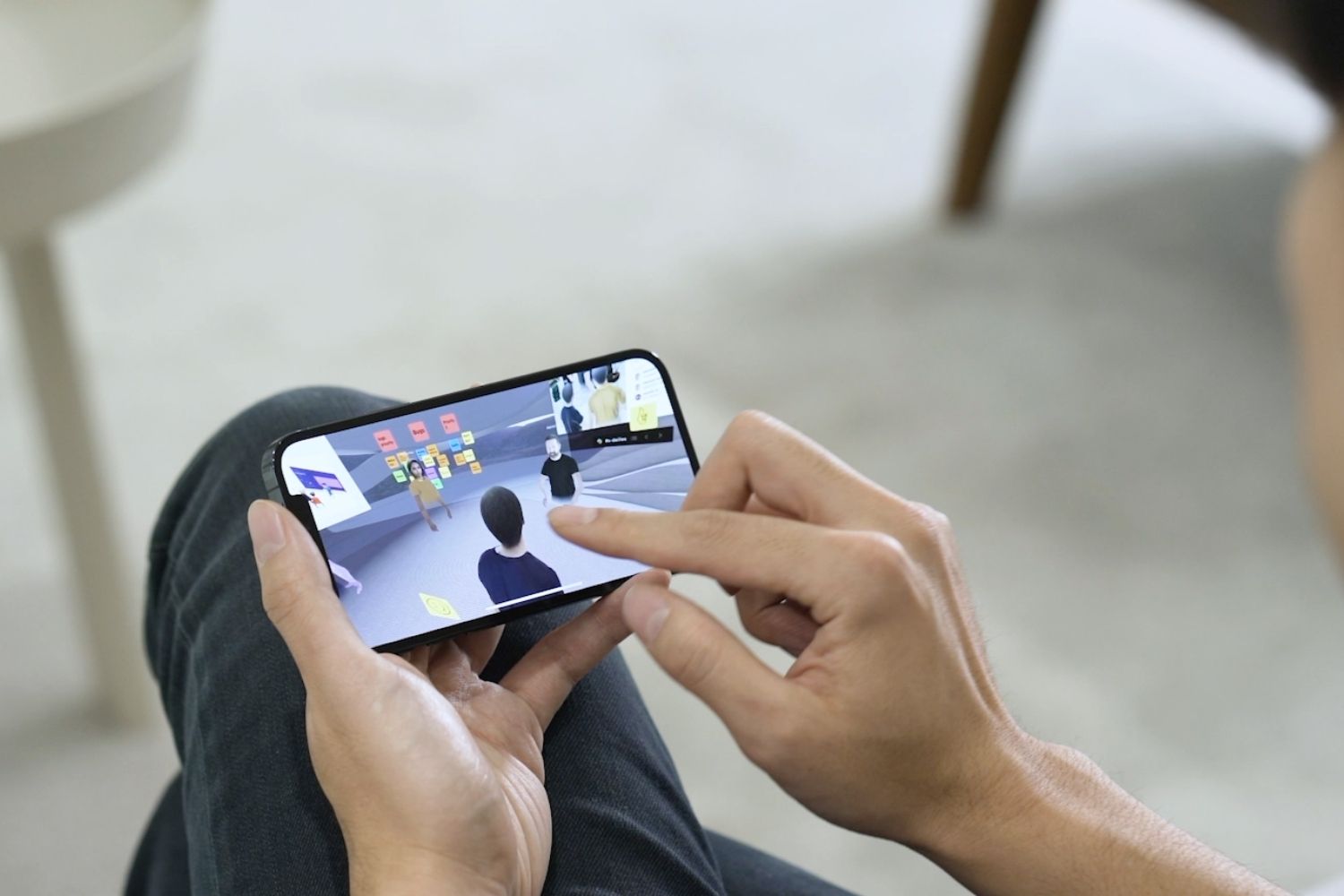 smartphone workspace