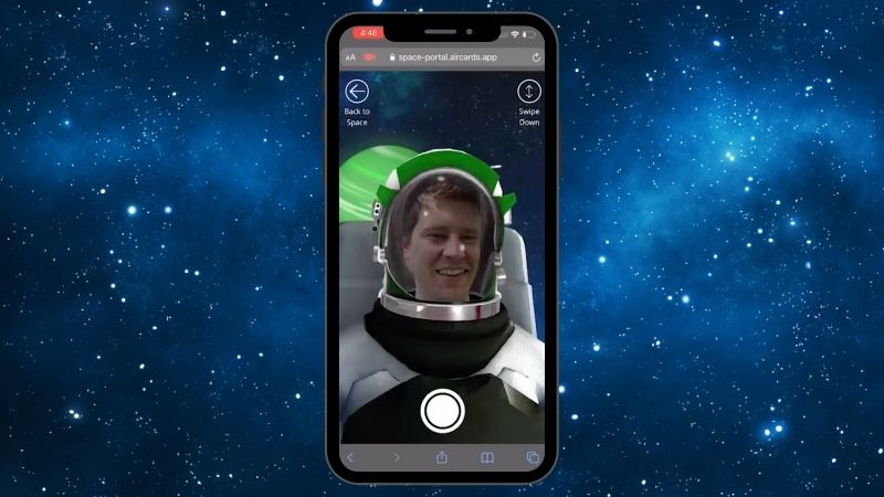 Yondr and Aircards Develop WebAR Space Portal Experience