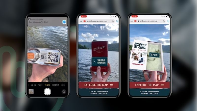 WebAR Connected Packaging Experience