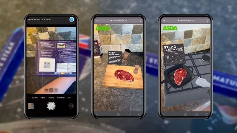 ABP Food Group and ASDA Enlist Aircards to Develop Augmented Reality Cooking Demonstration