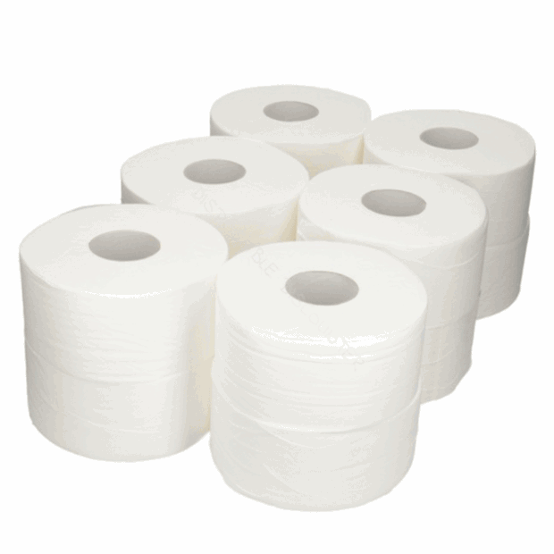 Mini Jumbo Toilet Rolls 150m (76mm Core) Pure
