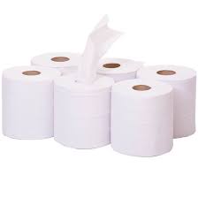 2 Ply White 150m Centrefeed-Flat Sheet
