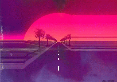 Una pizca de estética Vaporwave animada