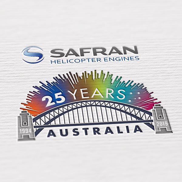 Safran Helicopter Engines 25th Anniversary branding