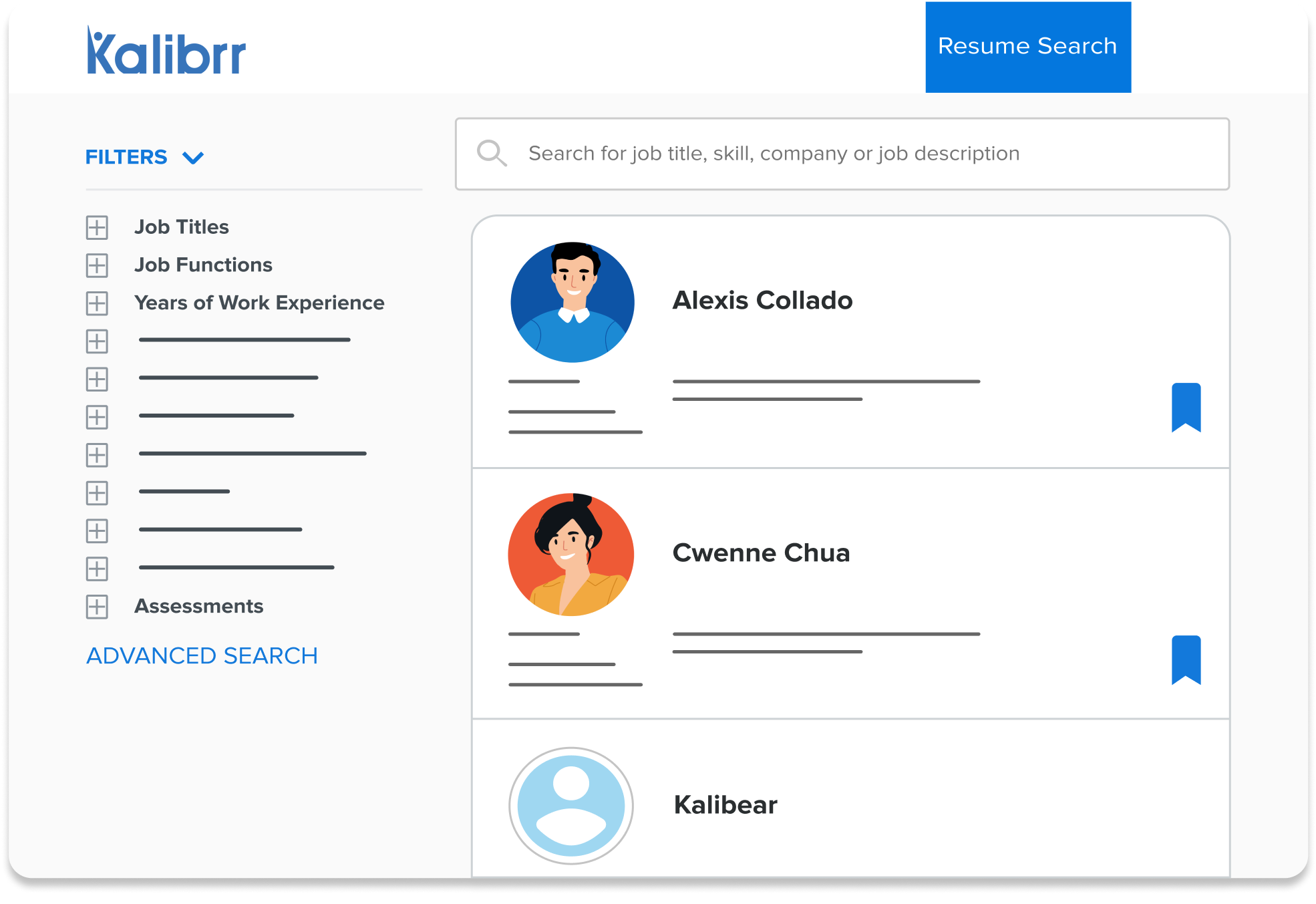 Find relevant applicants using resume search