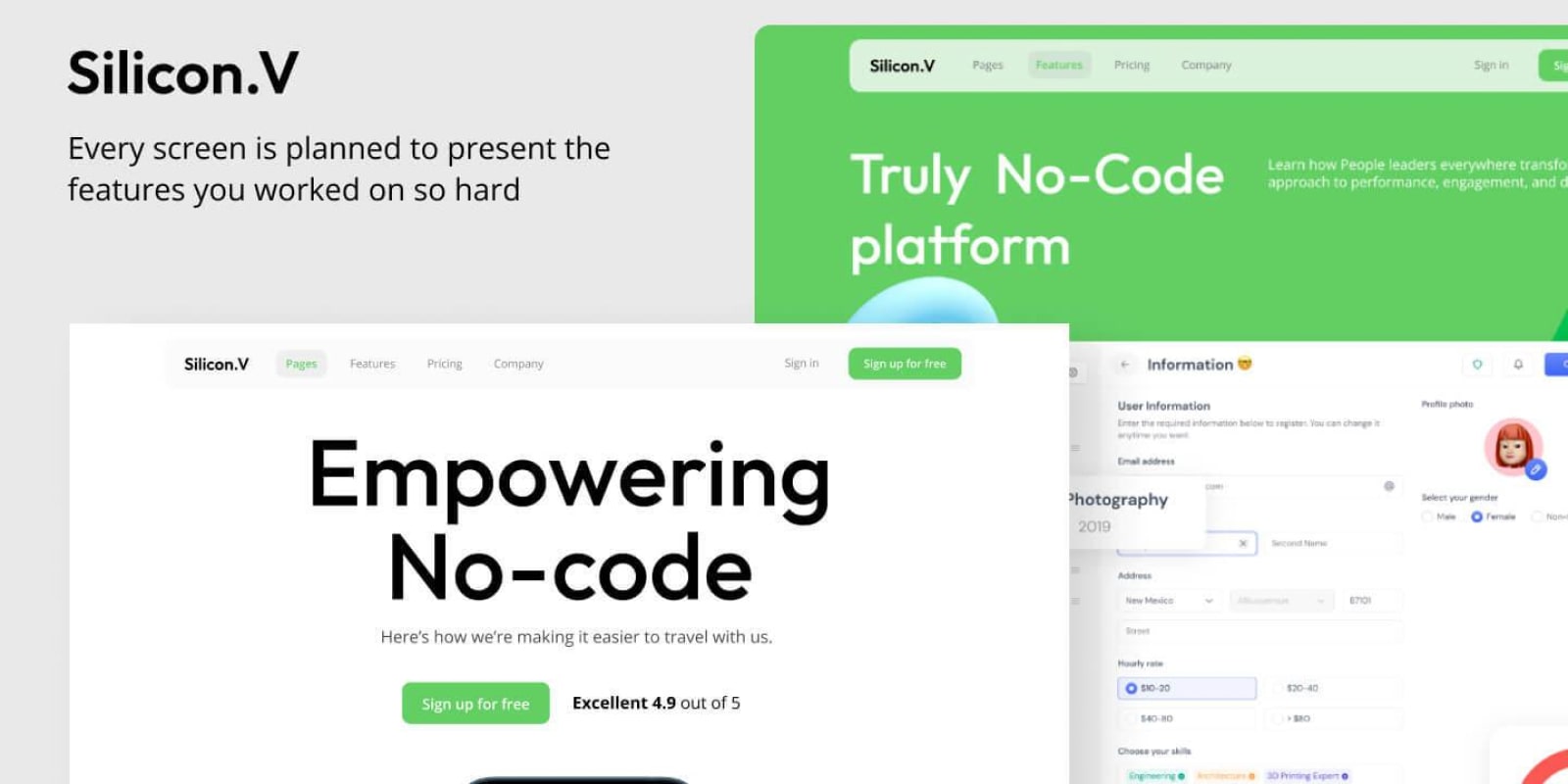 SiliconV - App Webflow Template