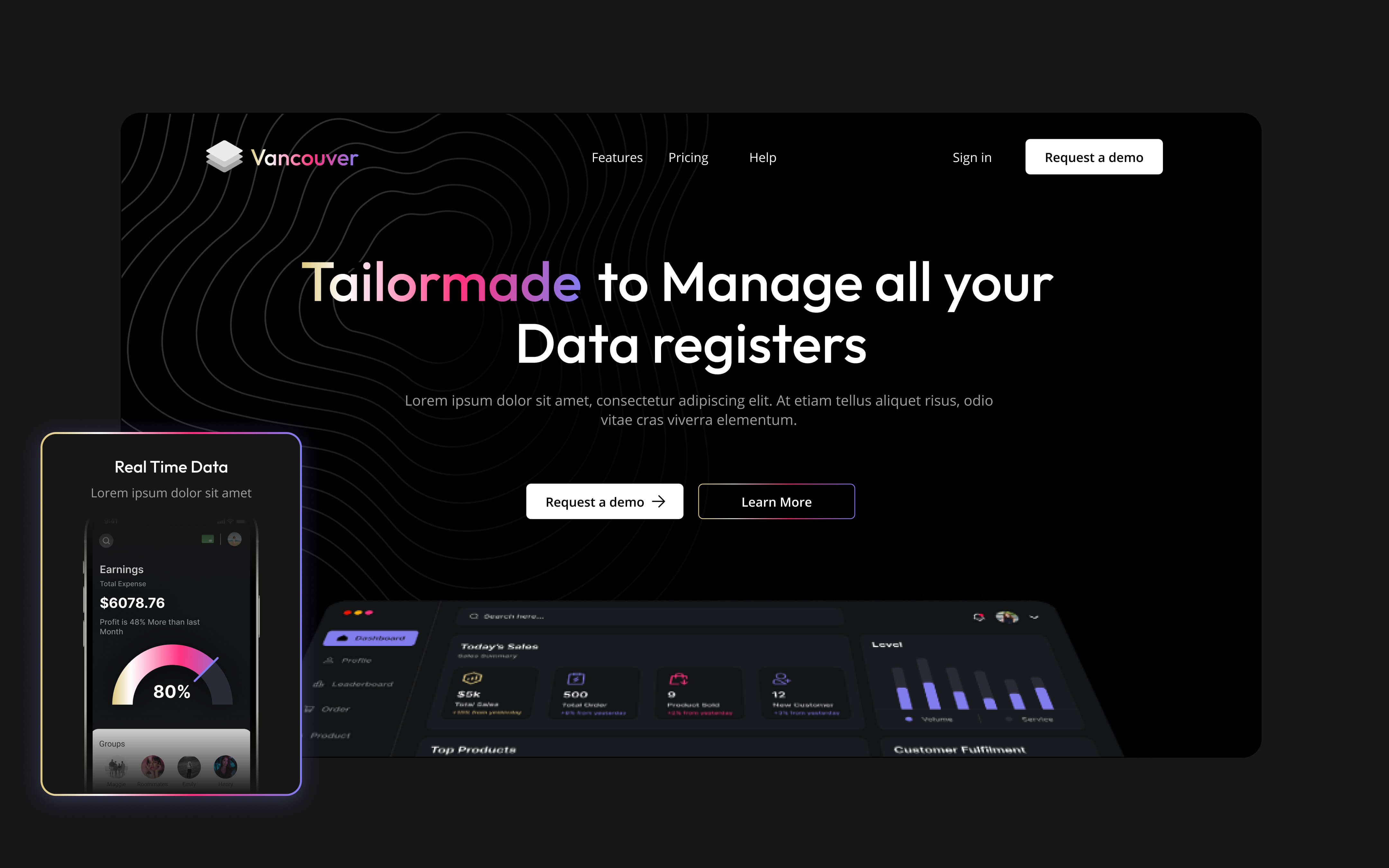 Vancouver - SaaS Website Template