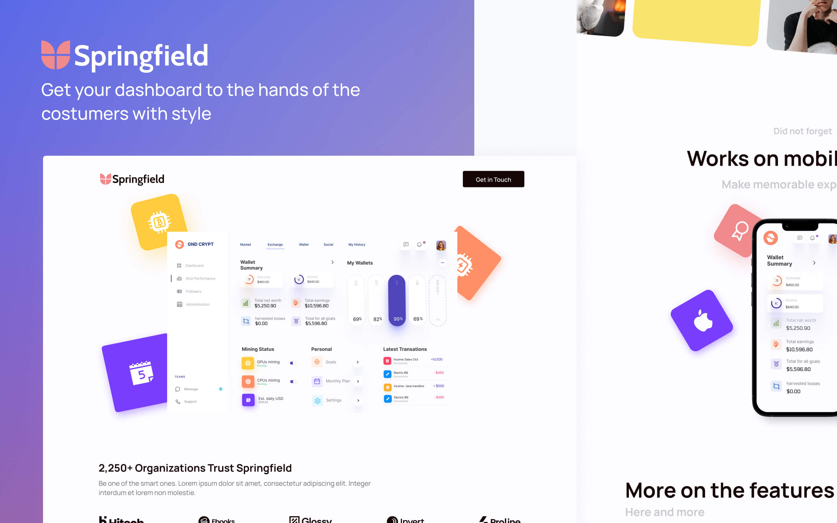 Springfield - SaaS Website Template
