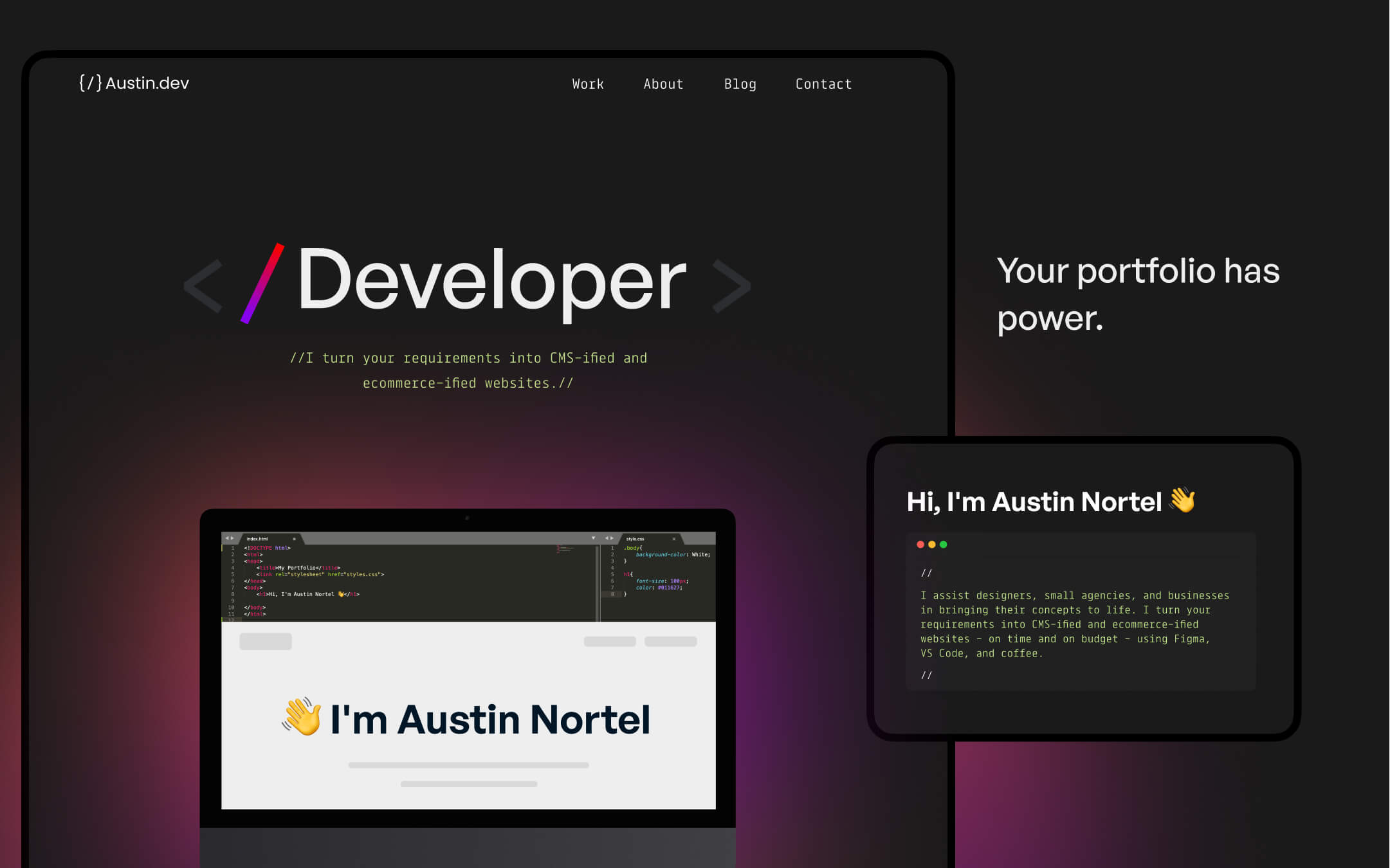 Austin - Portfolio Website Template