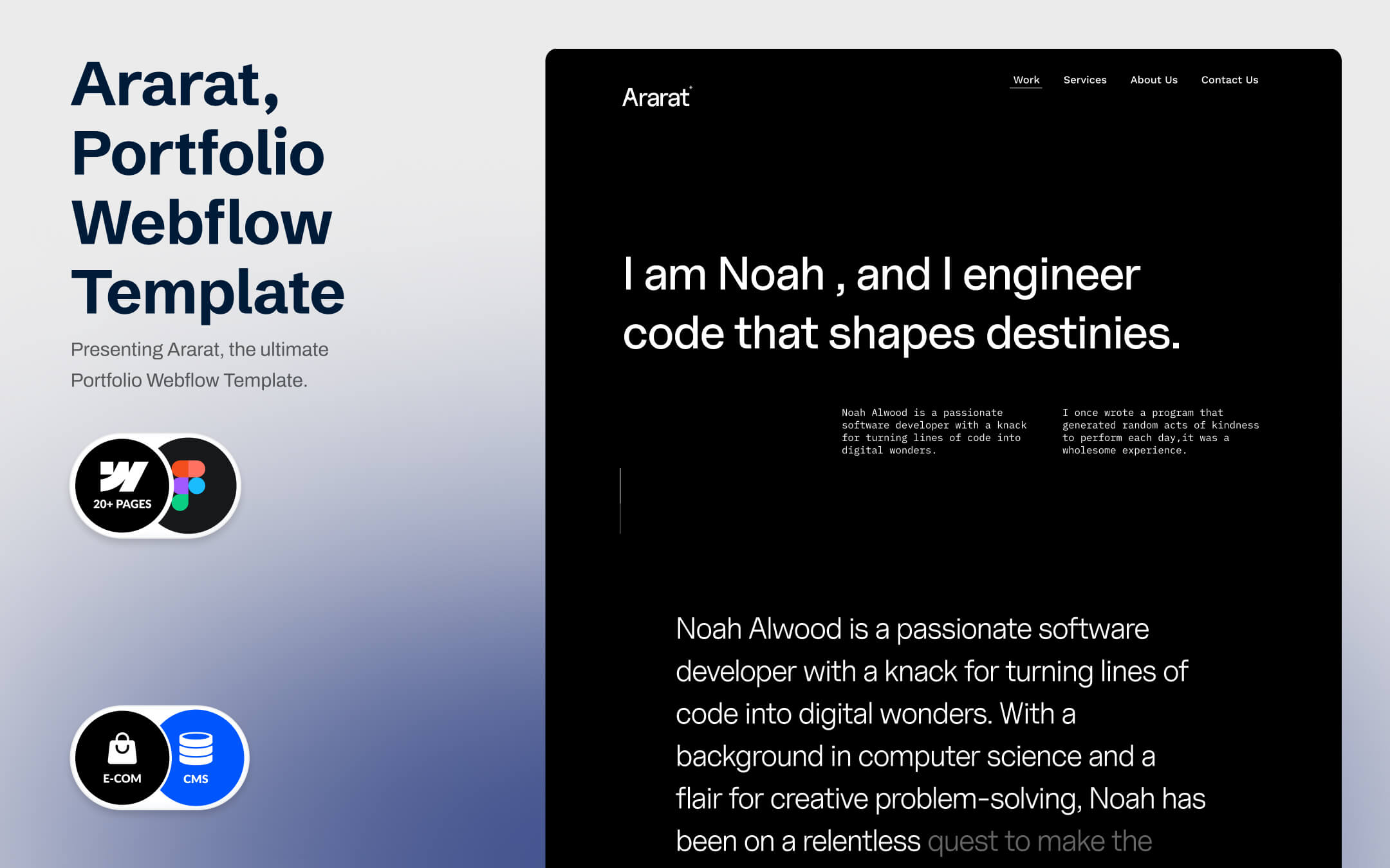 Ararat - Portfolio Website Template